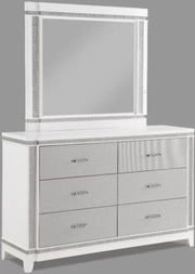 Crown Mark Furniture Ariane Dresser in Silver and White image