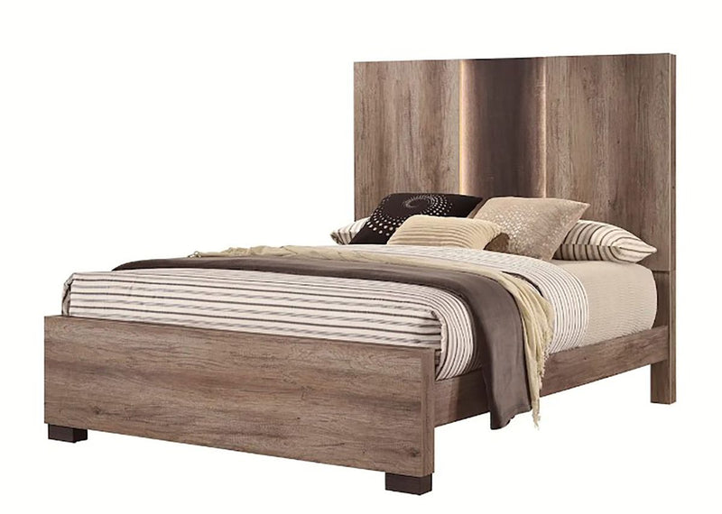Crown Mark Furniture Rangley Queen Panel Bed in Brown B6830-Q image