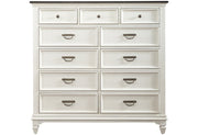 Liberty Furniture Allyson Park 11 Drawer Chesser in Wirebrushed White image