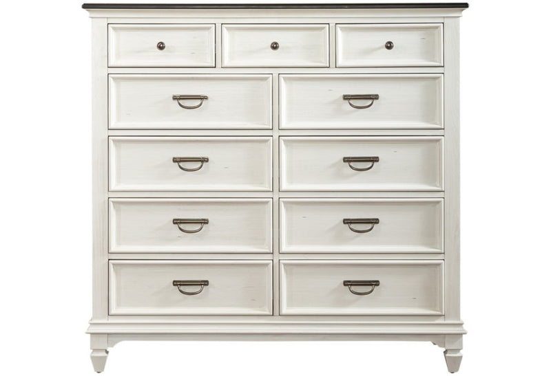 Liberty Furniture Allyson Park 11 Drawer Chesser in Wirebrushed White image