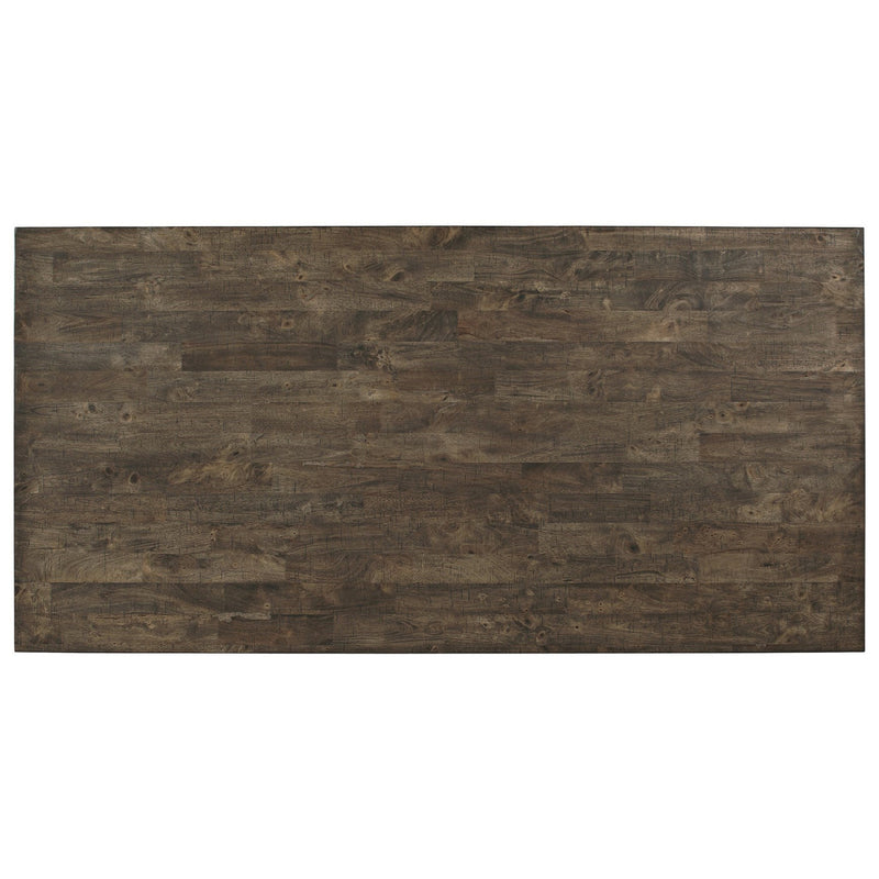 Crown Mark Quincy Rectangular Counter Height Table in Light Brown