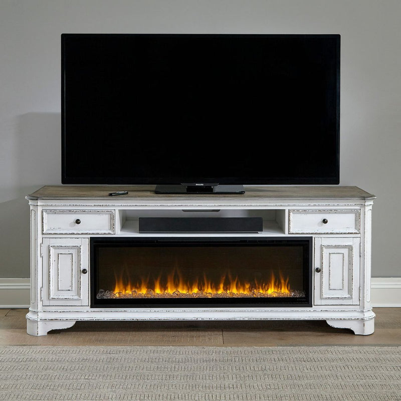 Liberty Furniture 244 82 Inch Console w/ Fire FT image