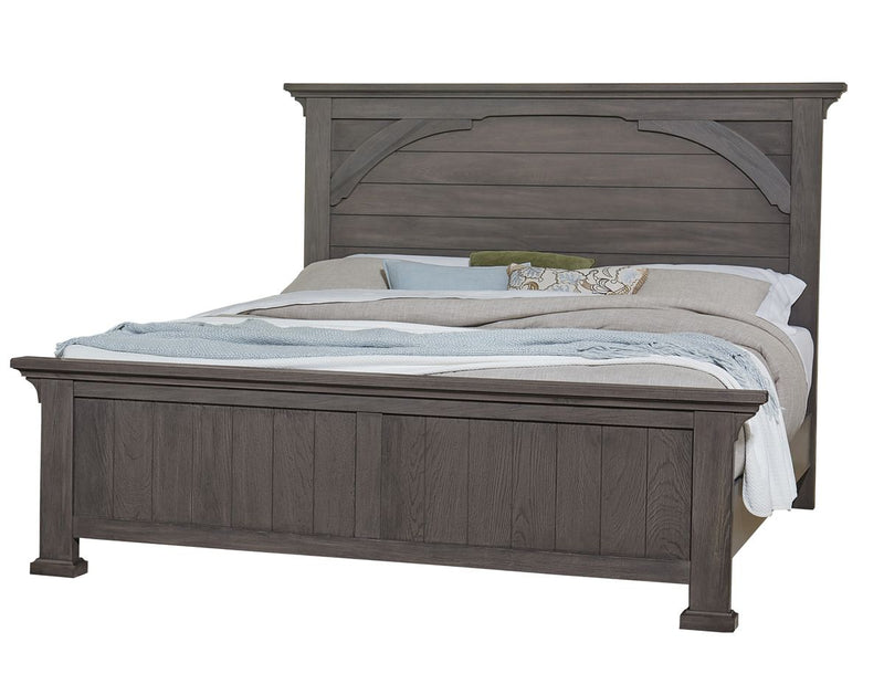 Vaughan Bassett Vista Queen Mansion Bed in Grey Oak image