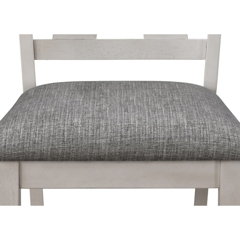 Crown Mark Maribelle Side Chair in Chalk/Grey (Set of 2)