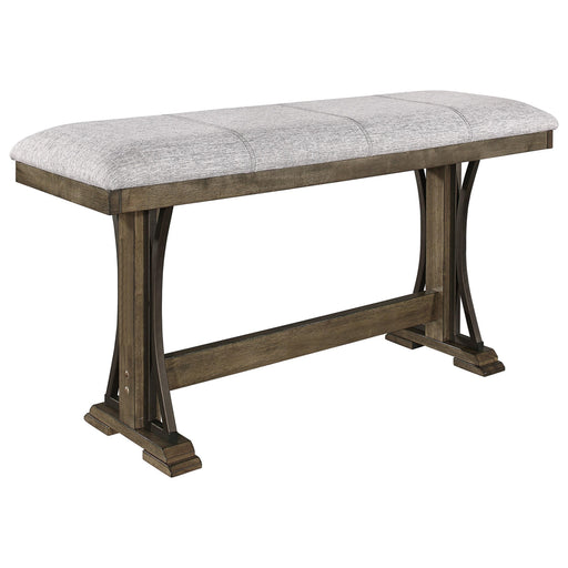 Crown Mark Quincy Counter Height Bench in Light Brown image