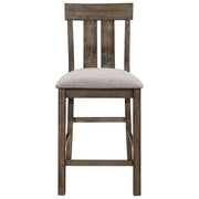 Crown Mark Quincy Counter Height Chair (Set of 2) in Light Brown image