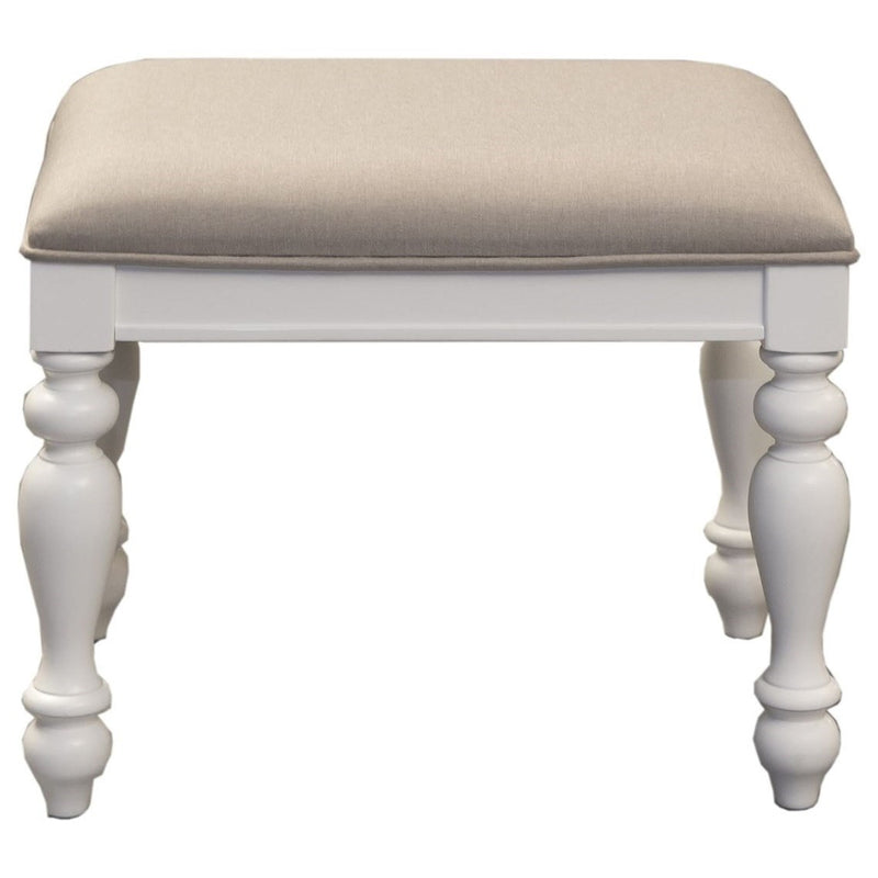 Liberty Furniture Summer House I Vanity Stool in Oyster White