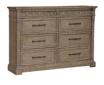 Liberty Furniture Town & Country 8 Drawer Dresser in Dusty Taupe image